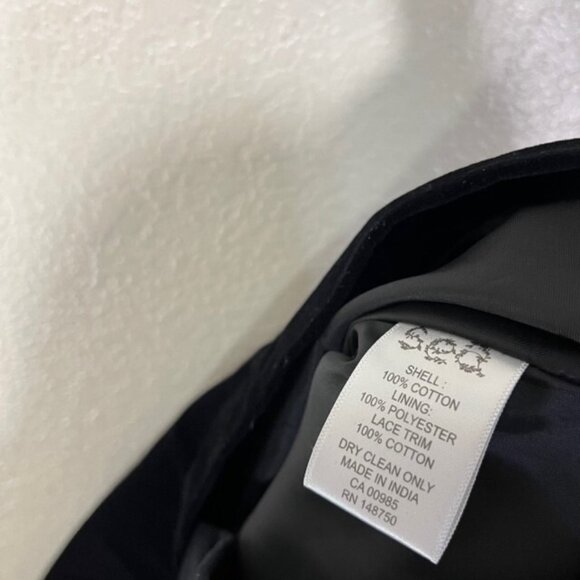 SEA New York Skirt Womens 12 Corduroy Maxi Straight Black - Picture 6 of 6